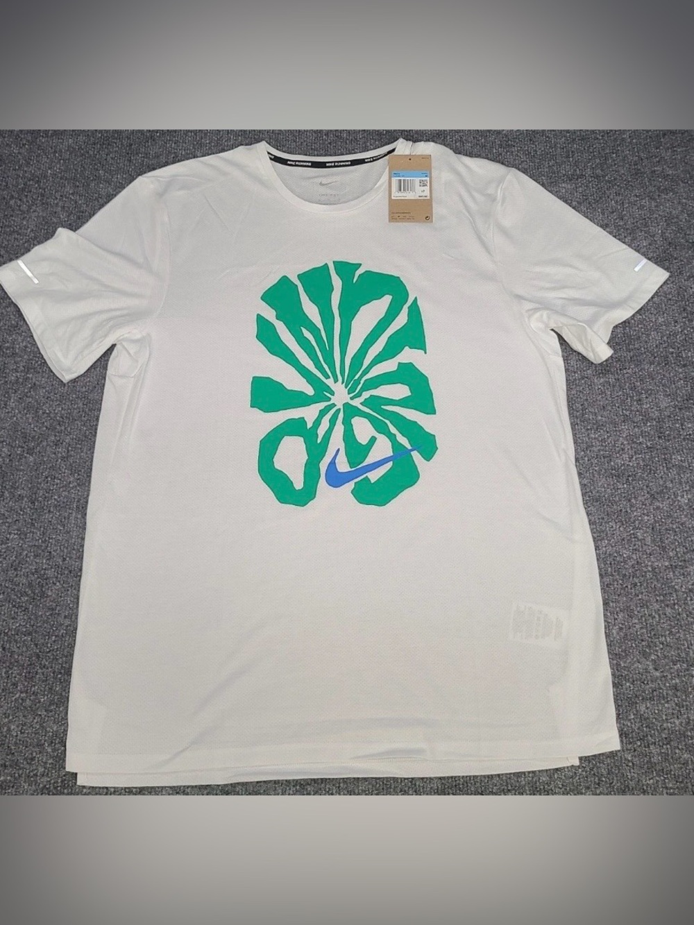 Nike Men's 365 Run Energy Short Sleeve TOP-FZ1080121-SUMMIT White- Medium-NWT M